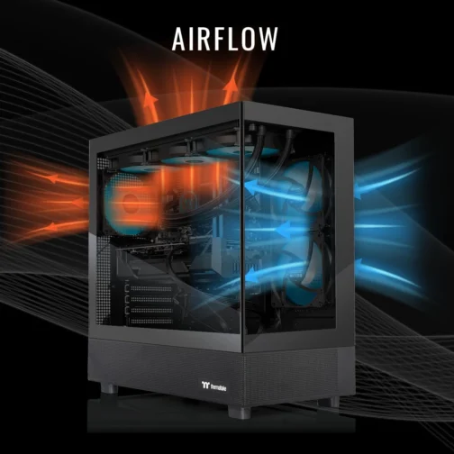 Thermaltake LCGS View 9897X-270 Desktop para jogos (AMD Ryzen™ 7 9800X3D, 32GB 6400MT/s DDR5 RGB Memory, AMD Radeon™ RX 9070 XT, 2TB NVMe M.2, WiFi, Windows 11) V27B-B850-97X-LCS - Imagem 4