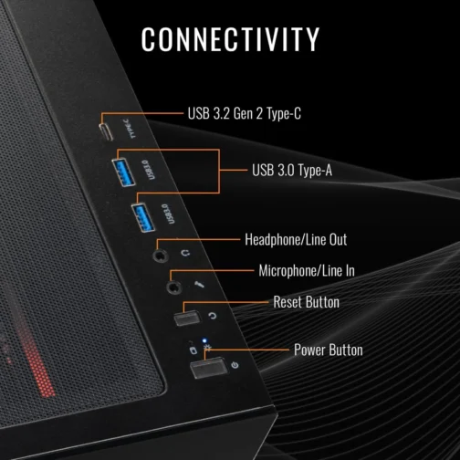 Thermaltake LCGS View 9897X-270 Desktop para jogos (AMD Ryzen™ 7 9800X3D, 32GB 6400MT/s DDR5 RGB Memory, AMD Radeon™ RX 9070 XT, 2TB NVMe M.2, WiFi, Windows 11) V27B-B850-97X-LCS - Imagem 6