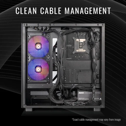 Thermaltake LCGS View 9897X-270 Desktop para jogos (AMD Ryzen™ 7 9800X3D, 32GB 6400MT/s DDR5 RGB Memory, AMD Radeon™ RX 9070 XT, 2TB NVMe M.2, WiFi, Windows 11) V27B-B850-97X-LCS - Imagem 7