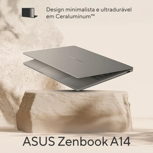 Notebook ASUS Zenbook A14 OLED SNAPDRAGON, 32 GB RAM, 1.0 TB SSD, W 11 Home, Tela 14", Zabriskie Beige - UX3407QA-QD391W - Imagem 5