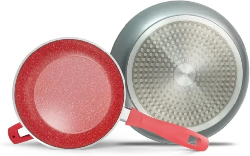 Conjunto de Panelas Philco Antiaderente com revestimento Redstone PKT419 2 Peças - Imagem 3