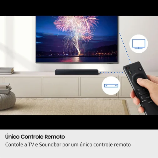 Samsung Combo Smart TV 50" Crystal UHD 4K U8000H + Samsung Soundbar B400F 2.0 canais - Imagem 7