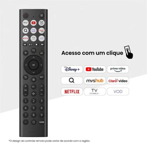 Hisense Smart TV FHD 50" polegadas 50A4NV com Processador AI, HDR10, DTS Virtual X, MiraCast, DLNA, Compatibilidade Alexa, Google Home - Imagem 3