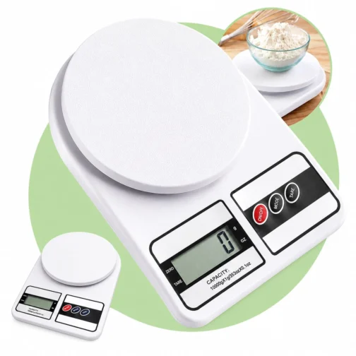 Balança de Cozinha Digital 10kg Precisão 1g Função Tara, Display LCD, Múltiplas Unidades, Plataforma Antiderrapante, Design Compacto para Alimentos, Dieta, Confeitaria e Receitas Premium - Imagem 2