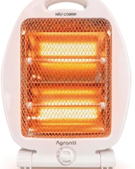 Aquecedor Elétrico Doméstico Quartzo AGT-QTZ01 400/800w Agrantt C/Alça Para Quarto Sala Escritório (220, Volts)