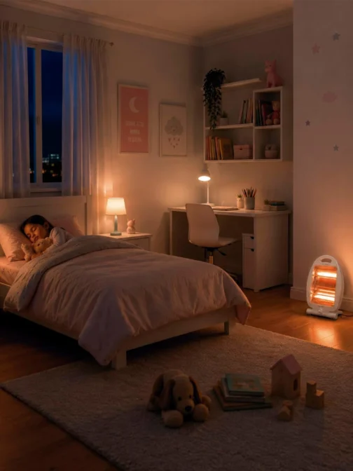Aquecedor Elétrico Doméstico Quartzo AGT-QTZ01 400/800w Agrantt C/Alça Para Quarto Sala Escritório (220, Volts) - Imagem 8