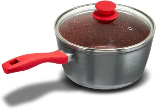 Philco Panela PPN22A Redstone com Tampa de Vidro 3L Antiaderente Cinza com Vermelho - Imagem 2