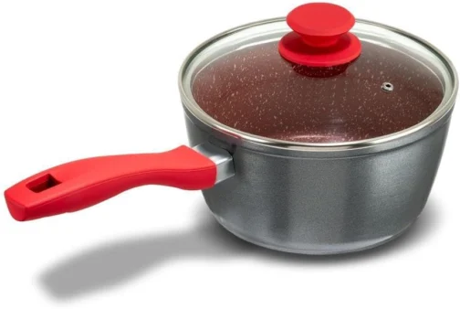 Philco Panela PPN22A Redstone com Tampa de Vidro 3L Antiaderente Cinza com Vermelho - Imagem 4