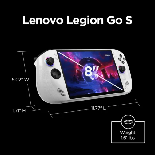Lenovo Legion Go S - 2025 - Console de jogos móveis - gráficos AMD Radeon - Tela IPS PureSight de 20.3 cm - 120Hz - AMD Ryzen™ Z2 Go - 16 GB de memória - Armazenamento de 512 GB - Glacier White - Imagem 10