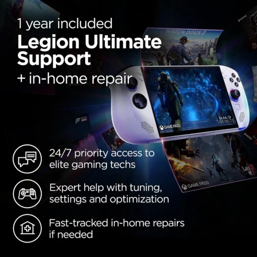 Lenovo Legion Go S - 2025 - Console de jogos móveis - gráficos AMD Radeon - Tela IPS PureSight de 20.3 cm - 120Hz - AMD Ryzen™ Z2 Go - 16 GB de memória - Armazenamento de 512 GB - Glacier White - Imagem 11