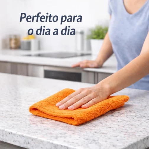 Kit 5 Panos de Microfibra Premium Multiuso – Alta Absorção, Não Risca, Reutilizável e Lavável – Ideal para Limpeza de Casa, Cozinha, Vidros, Carros e Superfícies Delicadas - Imagem 4