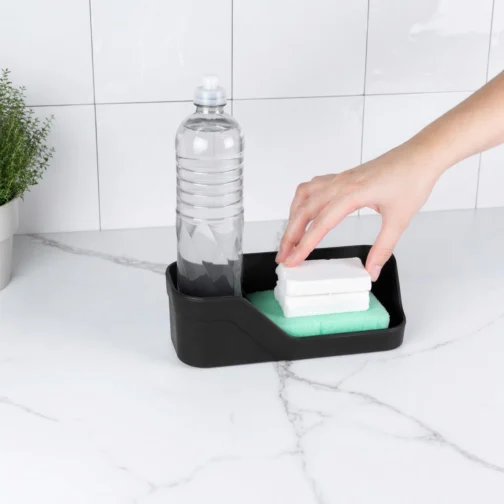 Ou Organizador de Pia Compacto Preto Linha Trium - Imagem 4