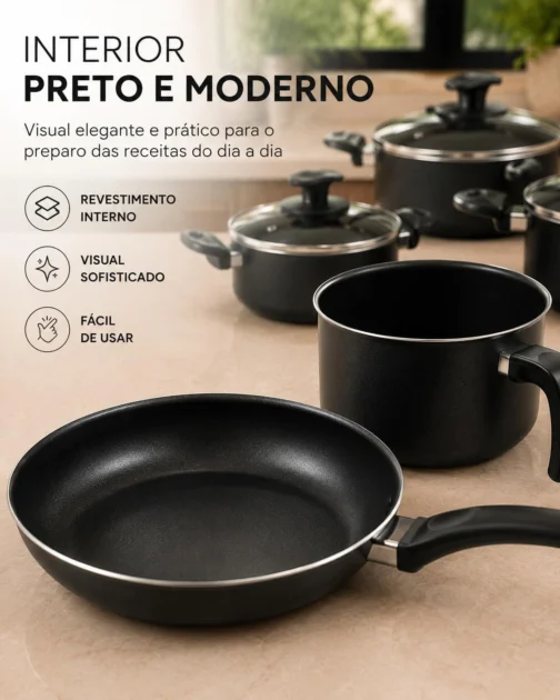 Kit jogo de panela 6 peças - Imagem 4