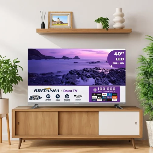 Smart TV 40" Britânia Roku TV HDR10 Dolby Audio B40CRA - Imagem 7