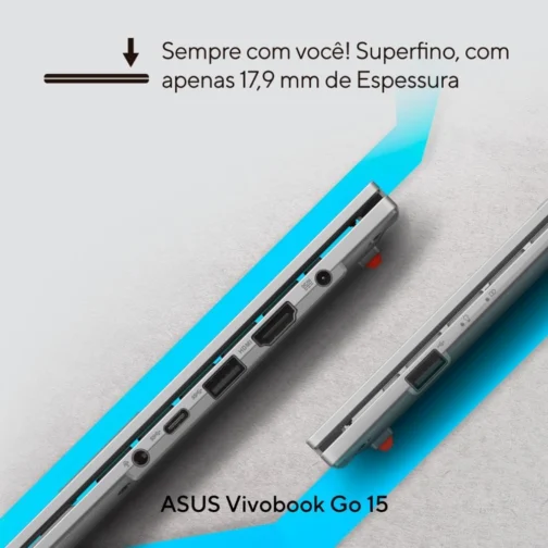 Notebook Asus Vivobook Go E1504ga Intel Core i3 N305 8gb Ram 256gb Ssd Windows 11 Tela 15,6" Fhd Silver - Nj434w - Imagem 7