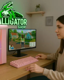 Computador Gamer Rosa Pink i5 3470 Memoria Ram 16GB SSD 240GB