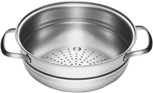 Jogo de Panelas Tramontina Aço Inox Allegra 5 Peças Fundo Triplo + Pegador de Massa - Imagem 6