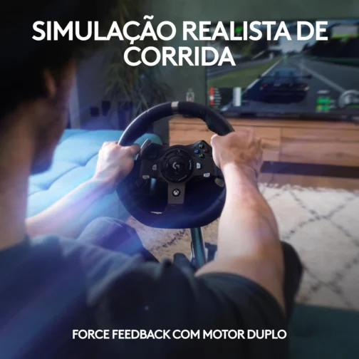 Volante Logitech G920 Driving Force e Pedais com Force Feedback para Xbox Series X|S, Xbox One, PC, Mac - Imagem 3