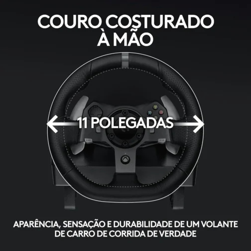 Volante Logitech G920 Driving Force e Pedais com Force Feedback para Xbox Series X|S, Xbox One, PC, Mac - Imagem 6