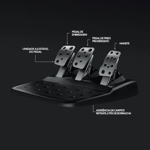 Volante Logitech G920 Driving Force e Pedais com Force Feedback para Xbox Series X|S, Xbox One, PC, Mac - Imagem 9