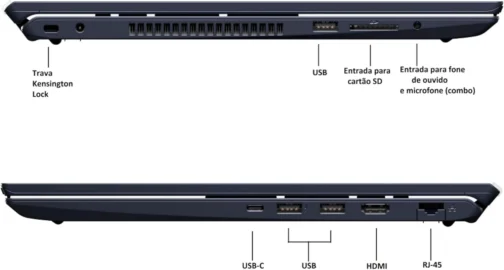 Notebook VAIO FE16 AMD Ryzen 5-5625U - 16GB RAM 512GB SSD Linux - Wi-Fi 6 - Tela 16" IPS WUXGA - VJFE69F11X-B0711H Antirreflexo - Permite upgrade de RAM e SSD – Cinza Grafite - Imagem 12