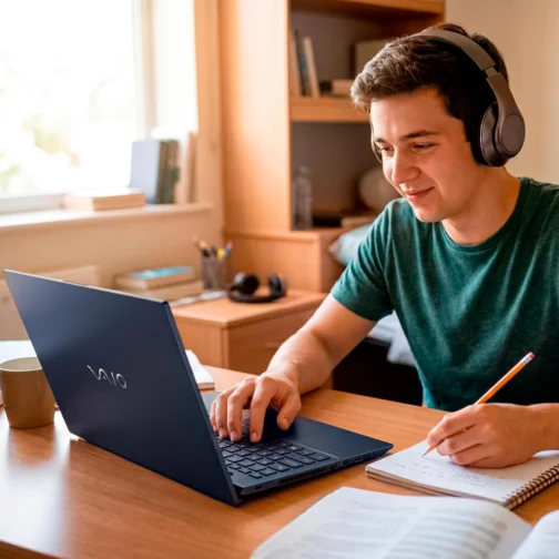 Notebook VAIO FE16 AMD Ryzen 5-5625U - 16GB RAM 512GB SSD Linux - Wi-Fi 6 - Tela 16" IPS WUXGA - VJFE69F11X-B0711H Antirreflexo - Permite upgrade de RAM e SSD – Cinza Grafite - Imagem 18