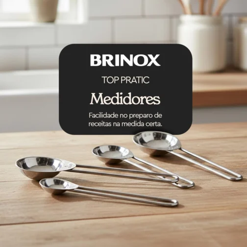 Conjunto de medidores, Colheres, Top Pratic, Inox, Brinox - Imagem 3