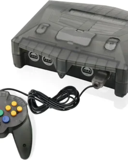N64 Console – Newly Design Looking for N64 with HD Output (Native RGB Signal), 100% Better Video Quality, Plug & Play – Compatible with All US/JP Cartridges, Including 1 Warrior 64 Controlle (Black)