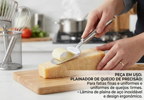 Kit Utensílios de Cozinha Inox 12 Peças Completo - Imagem 4