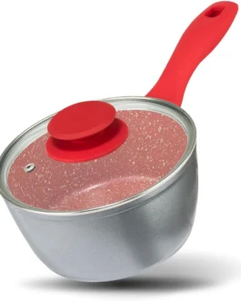 Philco Panela PPH160APR Redstone com Tampa de Vidro 1,4L – Cinza com Vermelho