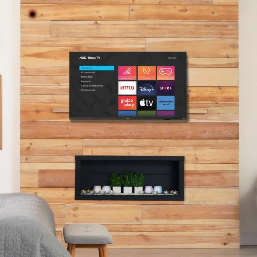 AOC 43S5135/78G - Smart TV LED 43" Full HD, Design sem bordas, Wifi, Conversor Digital, USB, HDMI - Imagem 8