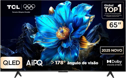 Smart TV TCL 65 Polegadas QLED 4K P7K WiFi Bluetooth Google TV HDR10+ Dolby Atmos Dolby Vision 65P7K - Imagem 2