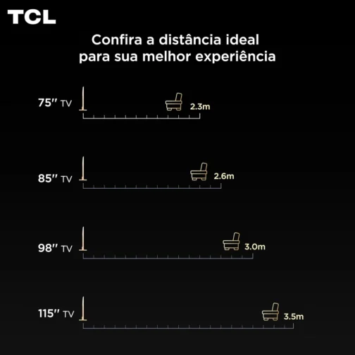 Smart TV TCL 65 Polegadas QLED 4K P7K WiFi Bluetooth Google TV HDR10+ Dolby Atmos Dolby Vision 65P7K - Imagem 10