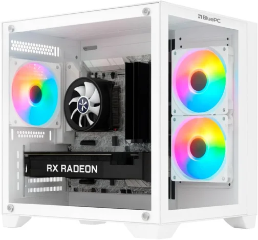 PC Gamer BluePC FRAG, AMD Ryzen 7 5700X, Radeon RX 6600 8GB, B450, 16GB DDR4, SSD 512GB NVMe - PGBP-FRA194 - Imagem 2