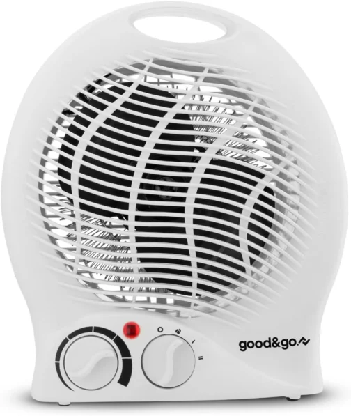 Good&Go Aquecedor Elétrico 127V Doméstico 1500W Portátil GG-AQ01 Branco Plástico Resistente - Imagem 6