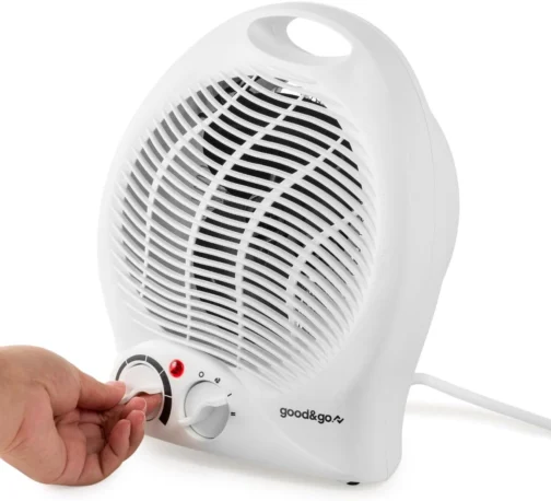 Good&Go Aquecedor Elétrico 127V Doméstico 1500W Portátil GG-AQ01 Branco Plástico Resistente - Imagem 8