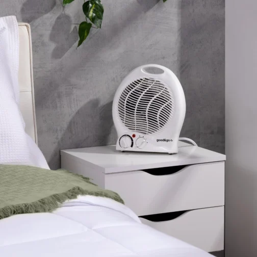 Good&Go Aquecedor Elétrico 127V Doméstico 1500W Portátil GG-AQ01 Branco Plástico Resistente - Imagem 9