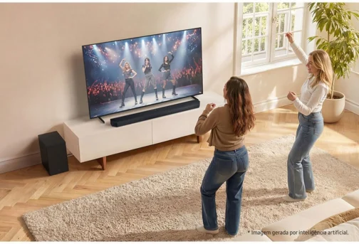 Samsung Smart TV 50" Mini LED 4K M75H + Soundbar Samsung Q600H - Imagem 9