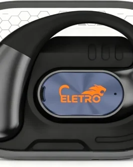 Fone de Ouvido Bluetooth TWS, Proteção IP55, RGB Integrado, Estojo Giroscópio, Compatível com Orelhas Grandes e Pequenas (preto)
