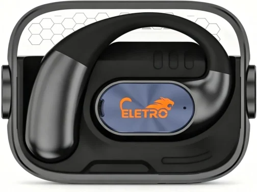 Fone de Ouvido Bluetooth TWS, Proteção IP55, RGB Integrado, Estojo Giroscópio, Compatível com Orelhas Grandes e Pequenas (preto) - Imagem 2