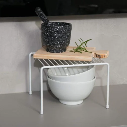 Kit Organizador de Armário para Cozinha - 7 Peças (Branco) - Imagem 3