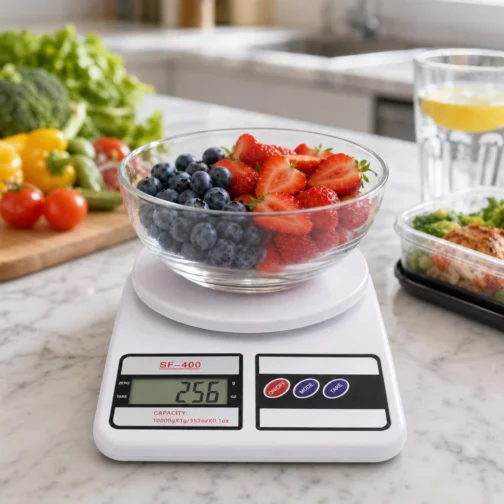 Balança Digital de Cozinha SF-400, Alta Capacidade 10kg – Precisão 1g para Receitas, Dieta Fitness e Confeitaria com Função Tara, Visor LCD e Pesagem g/oz – Branca - Imagem 7