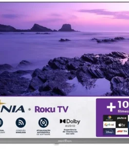 Smart TV 32″ HD Britânia B32CRA Roku TV LED Wi-fi HDMI USB