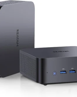 Reatan AI Oculink Mini Barebone PC AMD Ryzen 7 255 (8C/16T atualizado 8745HS) Radeon 780M SEM SSD & SEM RAM & NO OS 8K Quad-Screen Display Desktop Gaming Mini Computadores WiFi 7 BT: 5.4 Alto-falante