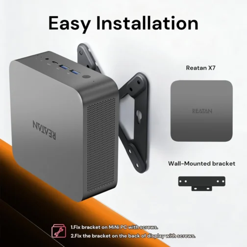 Reatan AI Oculink Mini Barebone PC AMD Ryzen 7 255 (8C/16T atualizado 8745HS) Radeon 780M SEM SSD & SEM RAM & NO OS 8K Quad-Screen Display Desktop Gaming Mini Computadores WiFi 7 BT: 5.4 Alto-falante - Imagem 9