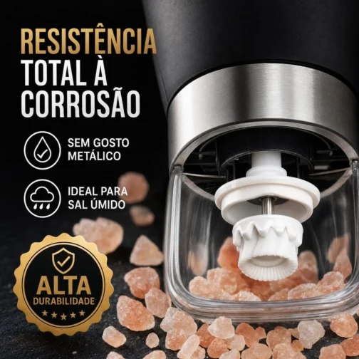 Kit 2 Moedores de Sal e Pimenta com Funil de Silicone Bertaglia - Imagem 8