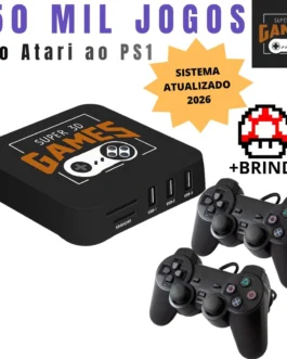 Mini Console Retro Super 3D Games com 150 mil jogos + 2 Controles – Super 3D Games