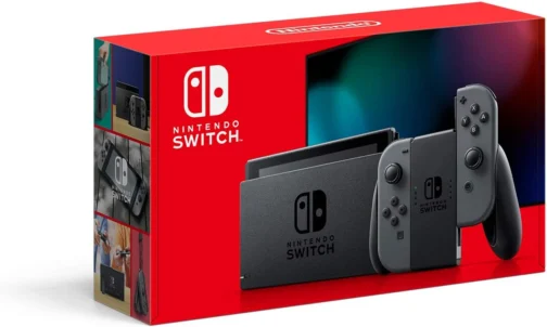 Nintendo, Console, Nintendo Switch, Nacional, V2, Portátil e Doméstico, Bateria de até 9 Horas, Inclui Joy-Con com Suporte e Alças, 1 ano de Garantia, Cinza - Imagem 2