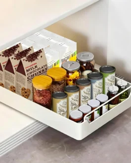 BEMMY Organizador De Prateleiras Deslizantes, Gavetas Removíveis De 40x30cm Serviço Pesado Para Armários, Prateleiras Deslizantes Removíveis E Adesivas Para Cozinha, Quarto, Despensa (1 Pacote)