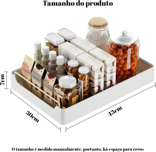 BEMMY Organizador De Prateleiras Deslizantes, Gavetas Removíveis De 40x30cm Serviço Pesado Para Armários, Prateleiras Deslizantes Removíveis E Adesivas Para Cozinha, Quarto, Despensa (1 Pacote) - Imagem 3